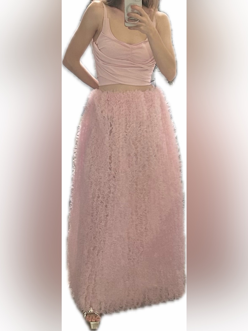 Puffy Bubblegum Pink Cloud Dress Or Skirt In Soft Tulle — image 3 of 8
